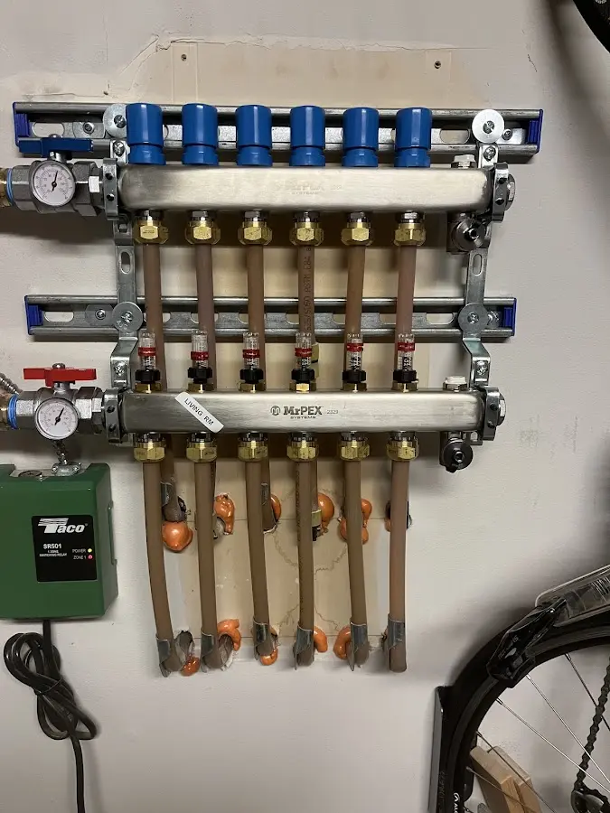 Plumber performing Leak Detection at a residential property in Longwood